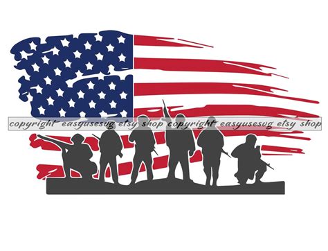 Us Army Flag Veteran American Flag Logo Military Soldier Navy Etsy Uk