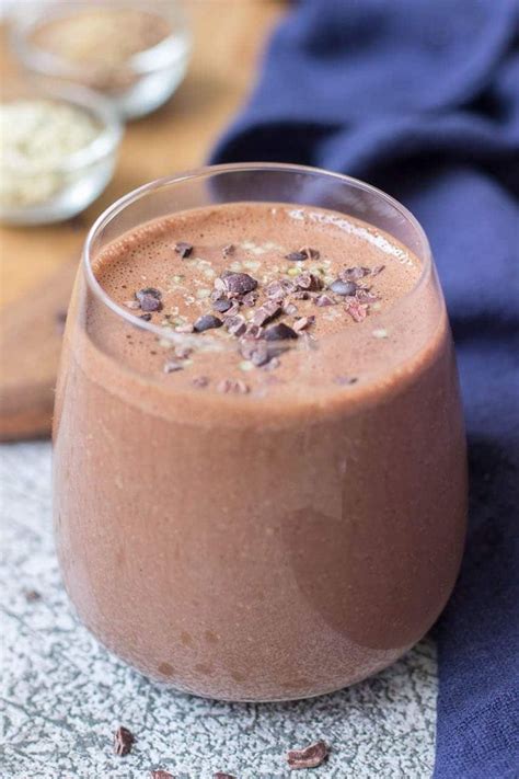 chocolate peanut butter smoothie perfect protein rich breakfast chocolate peanut butter