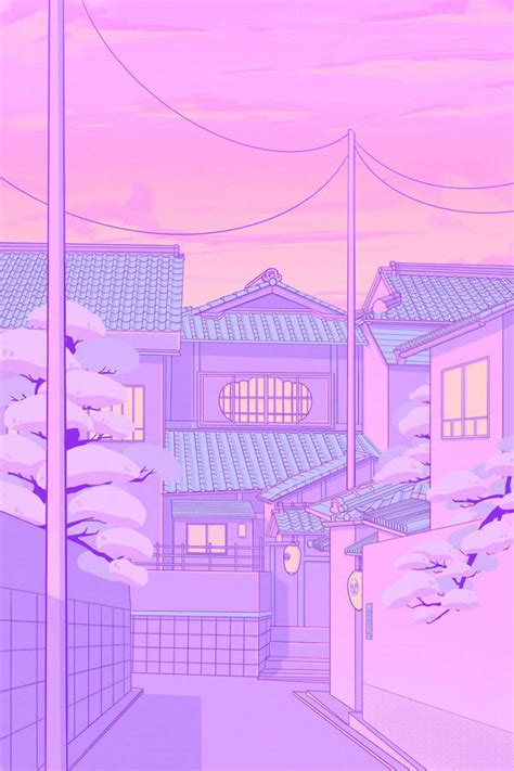 Download Pastel Aesthetic Anime Scenery Wallpaper