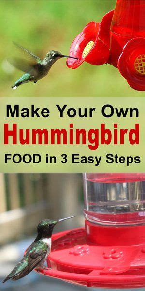 To make hummingbird food, also called nectar, start by mixing 1 part white, granulated sugar with 4 parts warm water. Homemade Hummingbird Nectar (Food Sugar Water Ratio) in ...