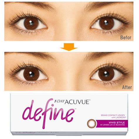 1 Day Acuvue Define Vivid Style Brown By Johnson And Johnson Lensza