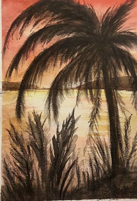 Paisajes Para Pintar Con Temperas Atardecer Dibujos De Ninos