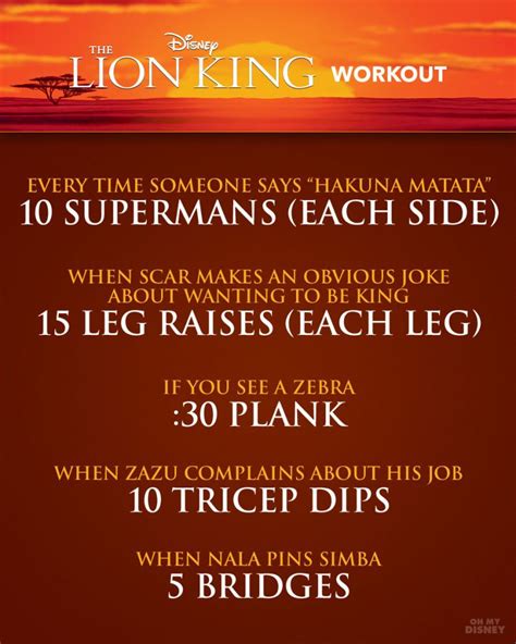 Ultimate Disney Movie Workout Guide Movie Workouts Disney Movie Workouts Workout Guide
