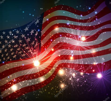 Fireworks Background For 4th Of July — Stock Vector © Marigold88 76724659