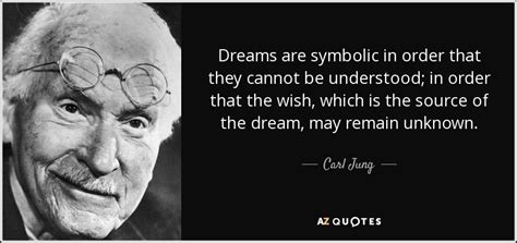 Carl Jung Quote Dreams Are Symbolic In Order That They Cannot Be