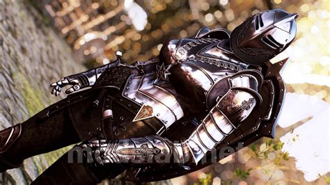 Скачать Сет темного рыцаря / DX Dark Knight Armor - UNP для Skyrim SE