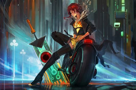 Hd wallpapers and background images Wallpaper : anime, Red Transistor, Supergiant Games ...