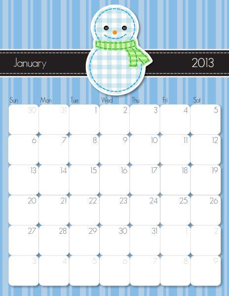 January Printable Calendar Imom Tools Get Organized