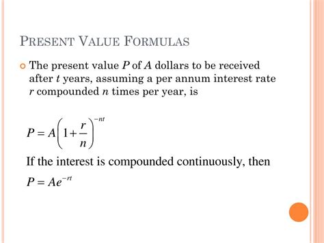 Present Value Interest Formula Images And Photos Finder