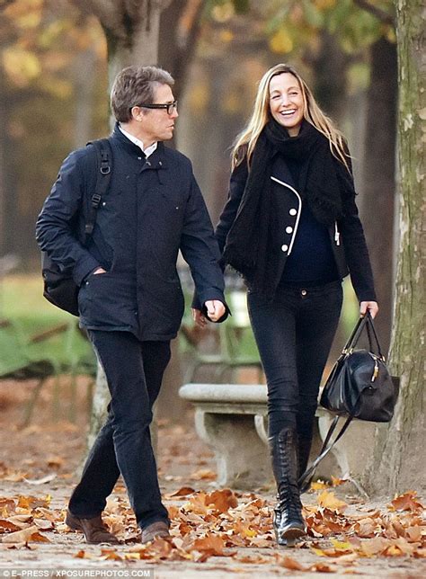 Actor hugh grant has become a father for the fourth time. Hugh Grant accompanies pregnant Anna Eberstein on Paris ...