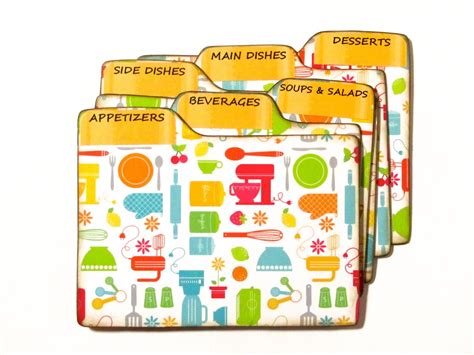 Recipe Box Dividers Made Of Formica Kitchen Gadgets 4x6