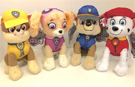 Paw Patrol Set Of 4 Plush Toys