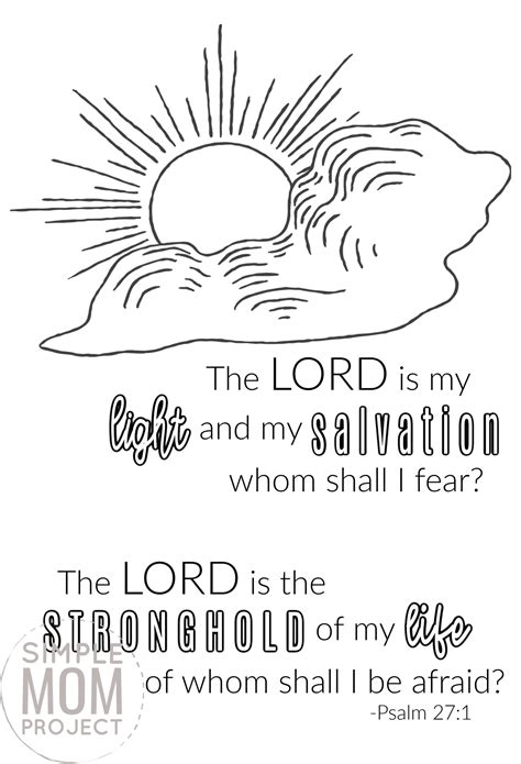 Bible Verse Coloring Page Easy 266 Svg Cut File