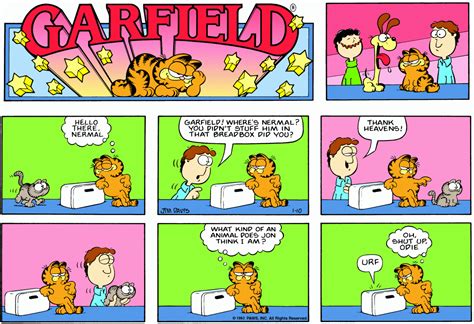 Garfield Daily Comic Strip On January 10th 1982 Garfield Comics