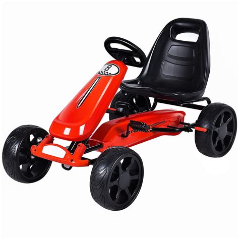 Buy Costzon Kids Go Kart 4 Wheel Powered Ride On Toy Kids Pedal Cars