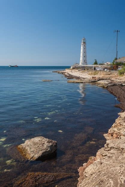 Premium Photo Lighthouse Tarkhankut In The Western Part Of Crimea