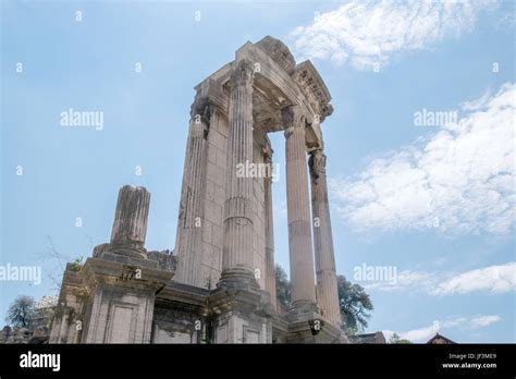 Temple Of Vesta Site For The Sacred Fire Tended By The Vestal Virgins