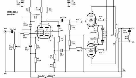 el84 guitar amp schematic