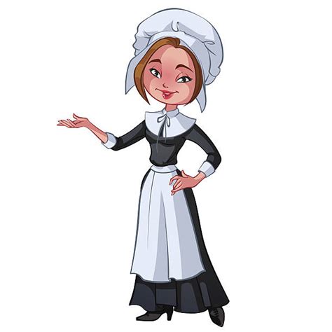 pilgrim woman illustrations royalty free vector graphics and clip art istock
