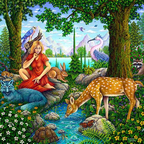 Mother Nature Painting By Michael Fishel