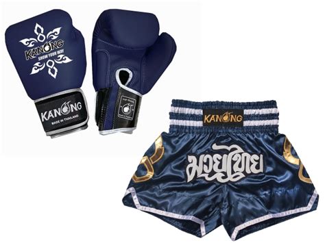 Kanong Muay Thai Boxing Gloves And Thai Shorts Value Set Set 143