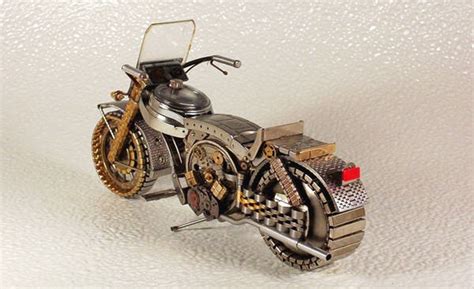 The following sections explain the necessary processes for obtaining a motorcycle endorsement or license; Motorcycles made from watch parts / Boing Boing