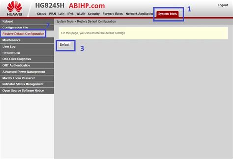 Cara setting router huawei hg8245h. Cara Reset Modem Indihome Huawei HG8245H