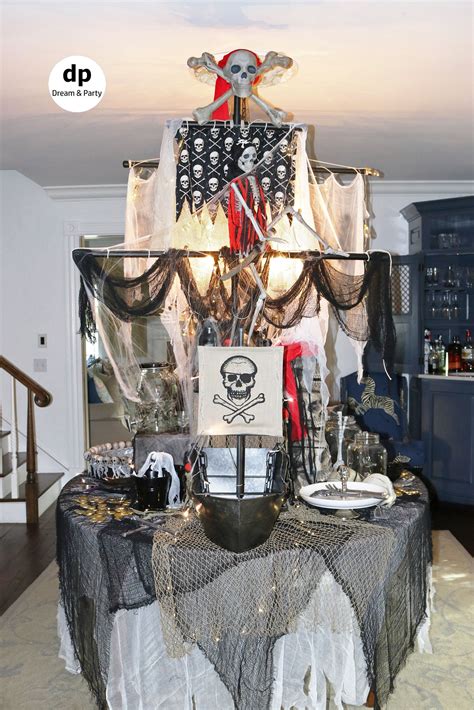 Halloween Pirate Ship Table Decoration Pirate Halloween Party