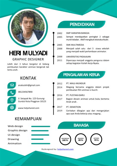 Cara membuat cv online yang menarik. √ 23+ Contoh CV Untuk Lamaran Kerja yang Baik dan Menarik ...