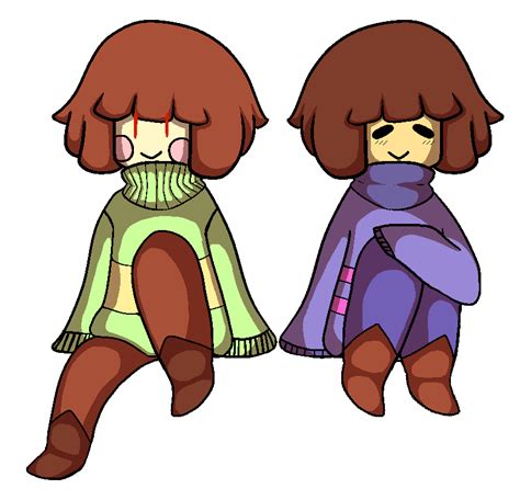 Chara And Frisk Sitting By Pastelcapricorn On Deviantart