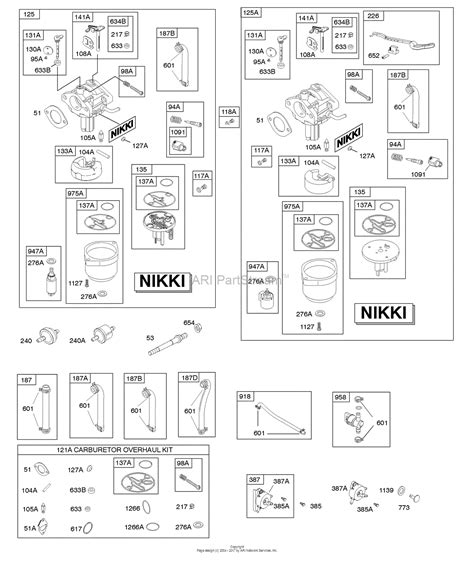 Be sure to match your carburetor number. Briggs and Stratton 31P677-3373-G1 Parts Diagram for ...