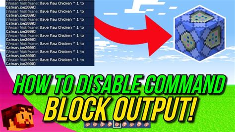 /fill <from> <to> air 0 replace water Minecraft Bedrock - How To Disable Command Block Output ...