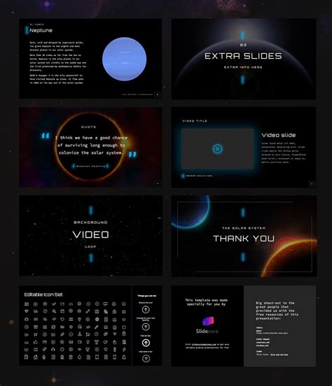 Solar system animation for powerpoint