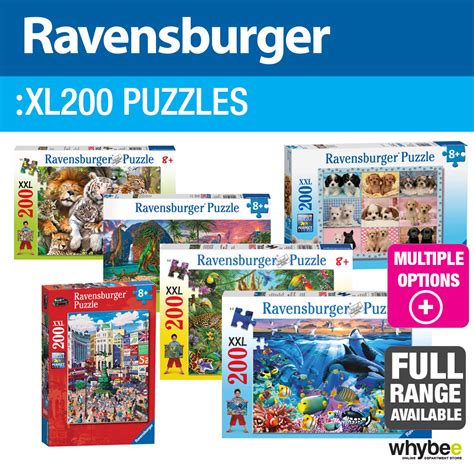 Top selection of 2021 1000 piece jigsaw puzzles, toys & hobbies, puzzles, home & garden, sports & entertainment and more for 2021! Ravensburger XXL 200 Piece Adult Jigsaw Puzzles - 9 ...