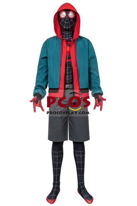 Spider Man Into The Spider Verse Miles Morales Cosplay Costume Jumpsuit For Sale Best