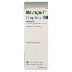 10 pharmazeutisch verwendet wird das natriumsalz von metamizol bzw. Novalgin Tropfen - shop-apotheke.com