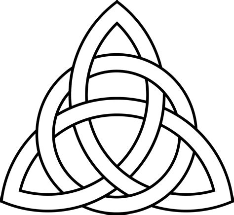 Celtic Knot Triquetra Trinity Drawing Knots Symbols Diy Clipartmag