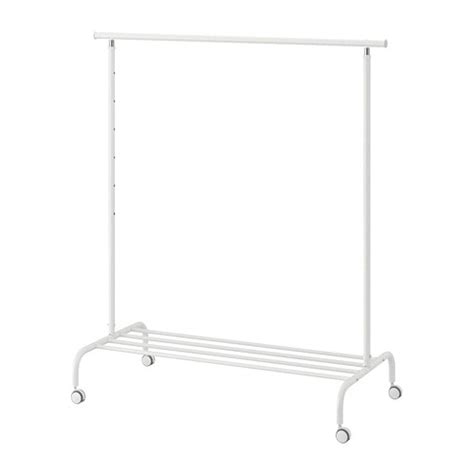 The plastic feet protect the surface against scratching. RIGGA Clothes rack - IKEA
