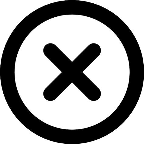 Action Cancel Circle Close Delete Exit Remove Button X Icon Vector Svg