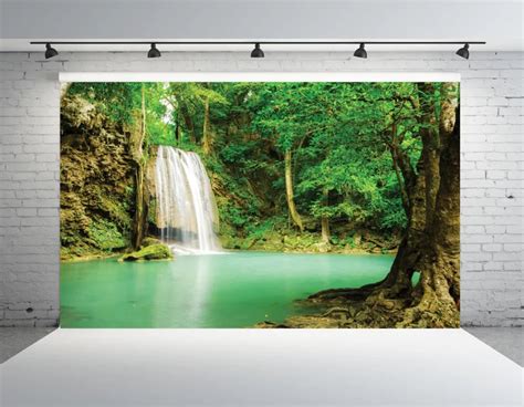 Shanny Vinyl Customphotography Backdrops Prop Waterfall Theme Photo
