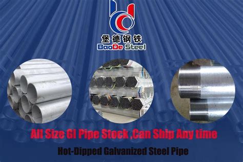 BS 1387 Class B Hot Dipped Galvanized Steel Pipes And Tubes With