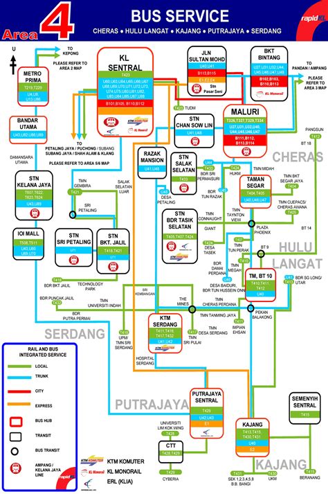 Malaysia kuala lumpur lrt station location map. Kuala Lumpur Bus Service - Rapid KL area 4 Cheras hulu ...