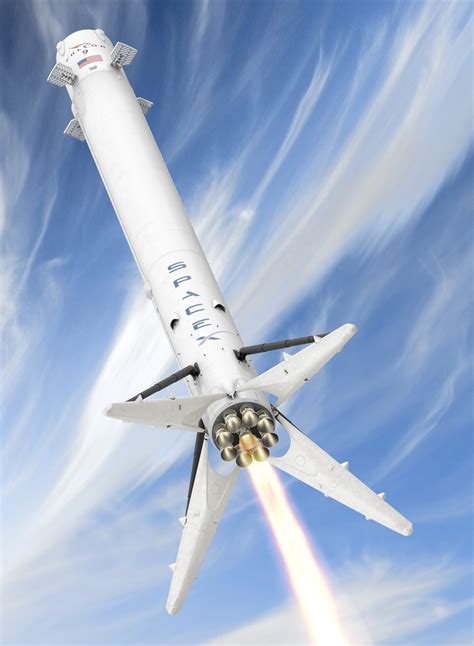 Falcon 9 Rocket And Dragon 3d Model Renderings Spacex