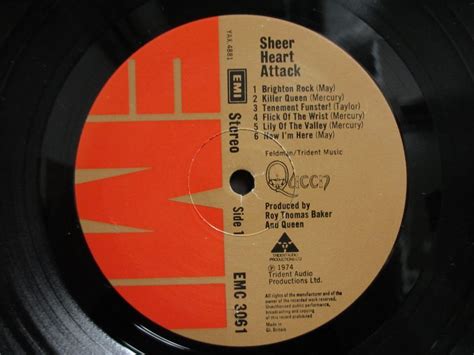 Queen Sheer Heart Attack Guitar Records