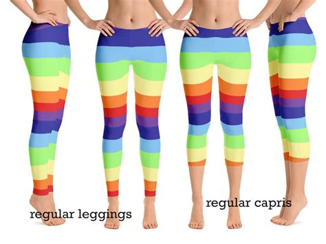 Pride Rainbow Leggings Woman Lgbt Flag Gay Lesbian Outfit Etsy