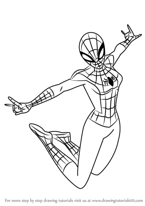Learn How To Draw Spider Girl From Ultimate Spider Man
