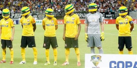 Ayrton Senna Death Corinthians Players Wear Helmets To Mark