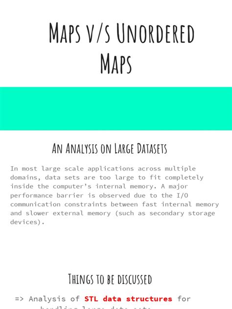 Maps V S Unordered Maps Pdf Information Technology Management