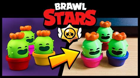 Just little spike in brawl merch uwu sketh. Making a REAL SPIKE! from BrawlStars - YouTube