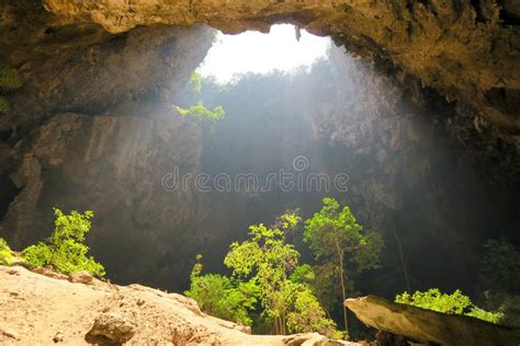 Light Entering A Cave Phraya Nakhon Cave Stock Photo Image Of